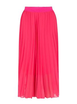 Jupe Naf Naf Plissée Fuchsia pour Femme