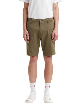 Bermudas Levis Chino Vert Olive pour Homme