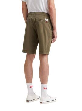 Bermudas Levis Chino Vert Olive pour Homme