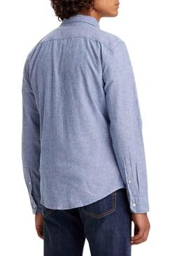 Chemise Levis Battery Slim Bleu pour Homme