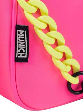 Sac à main Munich Rose Fuchsia Baguette pour Femme