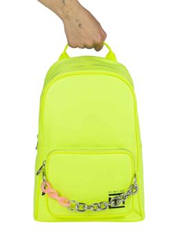 Sac à dos Munich Vert Lime à chaîne pour Femme
