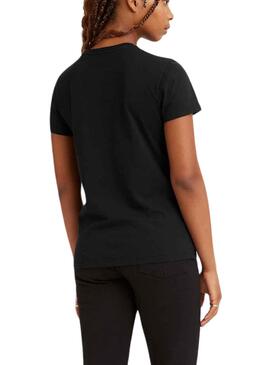 T-Shirt Levis The Parfait Tee Leopard Noire