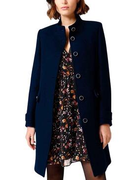Manteaux Naf Naf Lana Bleu Marine pour Femme