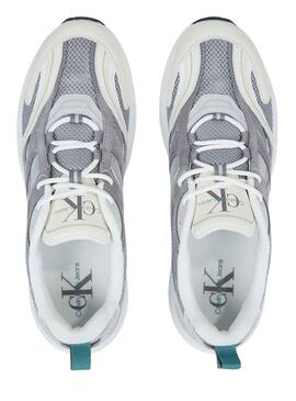 Baskets Calvin Klein Jeans Retro Gris