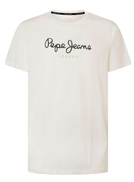 T-Shirt Pepe Jeans Eggo Blanc pour Homme