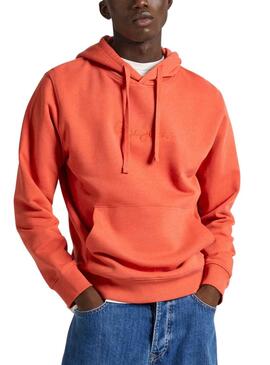 Sweat Pepe Jeans Joe Hoodie Orange Homme