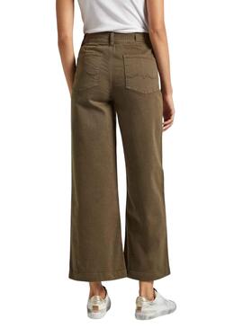 Pantalon Culotte Pepe Jeans Tania Vert pour Femme