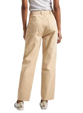 Pantalon Pepe Jeans Betsy Beige pour Femme