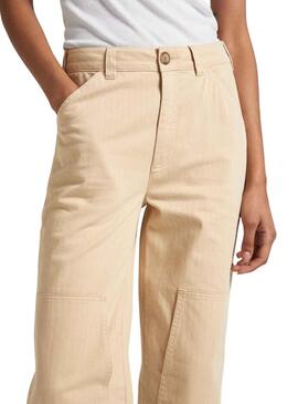 Pantalon Pepe Jeans Betsy Beige pour Femme