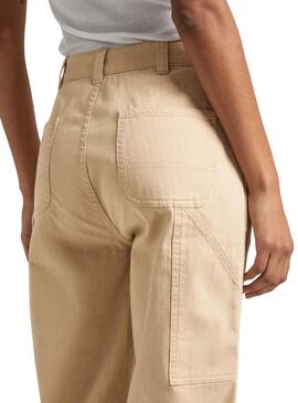 Pantalon Pepe Jeans Betsy Beige pour Femme