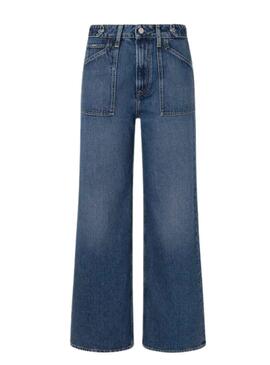 Pantalon Jeans Pepe Jeans Wide Pied pour Femme