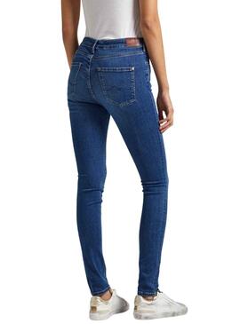 Pantalon Jeans Pepe Jeans Skinnt Tiro Alto Femme