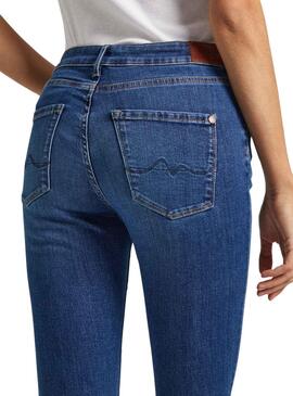 Pantalon Jeans Pepe Jeans Skinnt Tiro Alto Femme