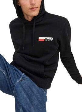Sweat Jack & Jones Corp. Logo Noire Homme