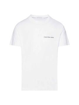 T-Shirt Calvin Klein Institutional Blanc Homme