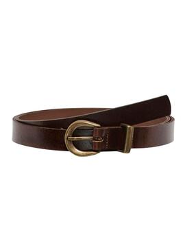 Ceinture Only Mine Leather Brun pour Femme