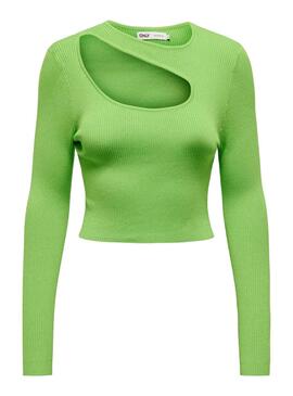 Top Only Meddi Peek A Boo Vert pour Femme