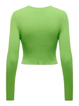 Top Only Meddi Peek A Boo Vert pour Femme