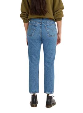 Pantalon Jeans Levis 501 Crop Denim pour Femme