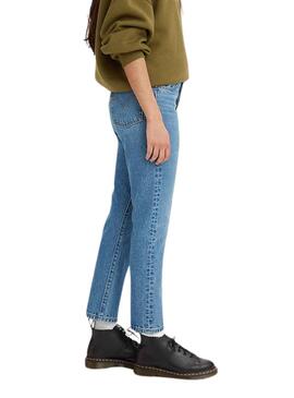 Pantalon Jeans Levis 501 Crop Denim pour Femme
