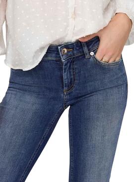 Pantalon Jeans Only Blush évasé Bleu pour Femme