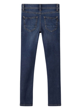 Pantalon Name It Theo Denim Bleu Oscuro pour Garçon