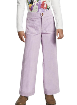 Pantalon Mayoral Velours côtelé Violet pour Fille