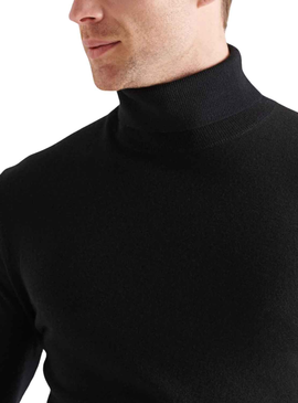 Pull Superdry Merino Noire pour Homme
