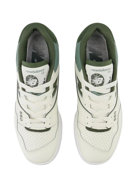 Baskets New Balance BB550 Blanc Vert Femme