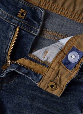 Pantalon Name It Theo Denim Bleu Oscuro pour Garçon