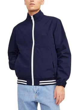 Veste Jack & Jones Montée Bomber Bleu Marine Homme