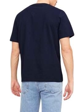 T-Shirt Jack & Jones Zurich Bleu Marine Homme