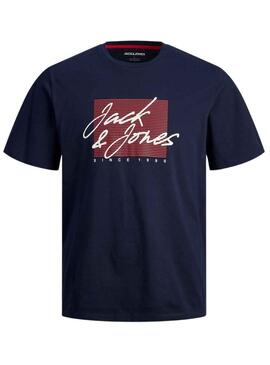 T-Shirt Jack & Jones Zurich Bleu Marine Homme