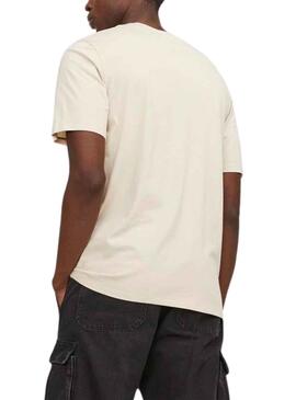 T-Shirt Jack & Jones Zurich Beige pour Homme