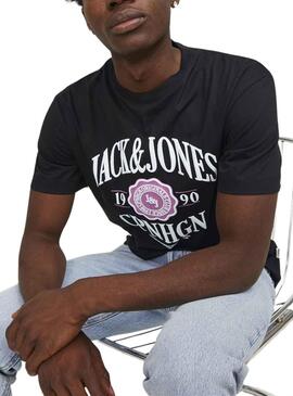 T-Shirt Jack & Jones Lucca Noire Homme