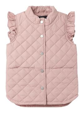 Gilet Name It Mille Couette Rose pour Fille