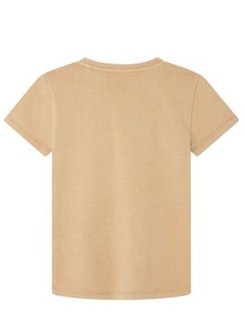 T-Shirt Pepe Jeans Jacco Beige pour Garçon