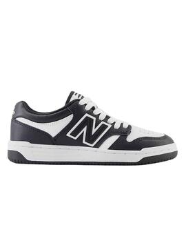 Baskets New Balance 480 Blanc Noire pour Garçons