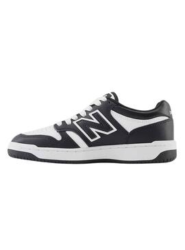 Baskets New Balance 480 Blanc Noire pour Garçons