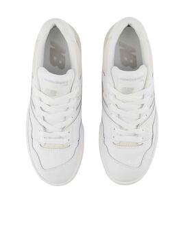 Baskets New Balance 550 Blanc Beige pour Enfants