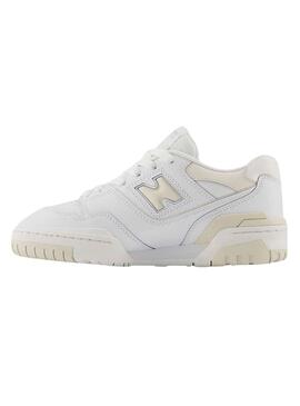 Baskets New Balance 550 Blanc Beige pour Garçons