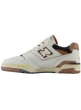 Baskets New Balance BB550 Marron et Blanc