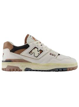 Baskets New Balance BB550 Marron et Blanc