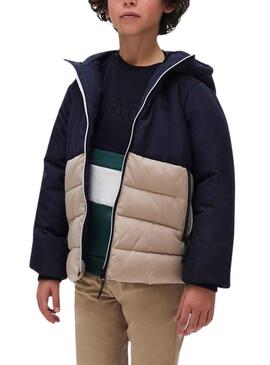 Veste Mayoral Combiné Bleu Marine Beige Garçon