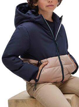 Veste Mayoral Combiné Bleu Marine Beige Garçon