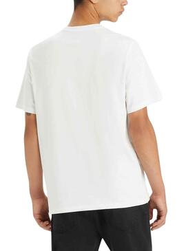 T-Shirt Levis Relaxed Cascade Blanc Homme 