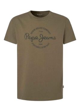 T-Shirt Pepe Jeans Craigton Vert4 pour Homme