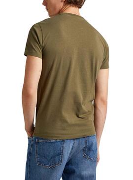 T-Shirt Pepe Jeans Compte Vert pour Homme