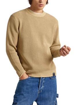 Pull Pepe Jeans Maxwell Marron pour Homme
